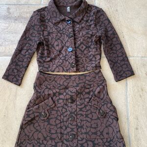 DEVON WINDSOR Chocolate Patterned Ensemble